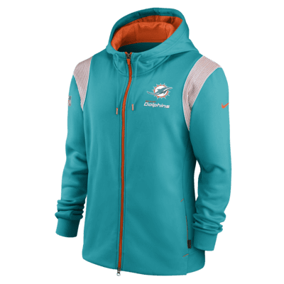 Nike Therma Lockup NFL Miami Dolphins Men s Full Zip Hoodie. Nike